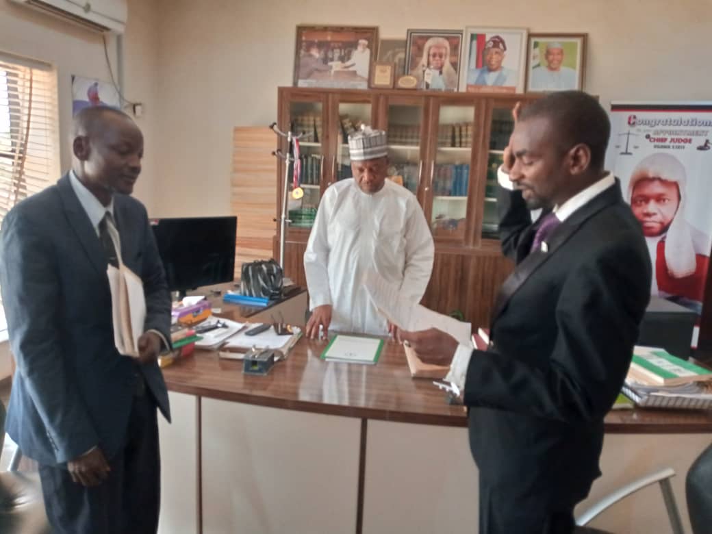 JIGAWA: Chief judge swears in barrister kamalu Salihu Adamu  as …