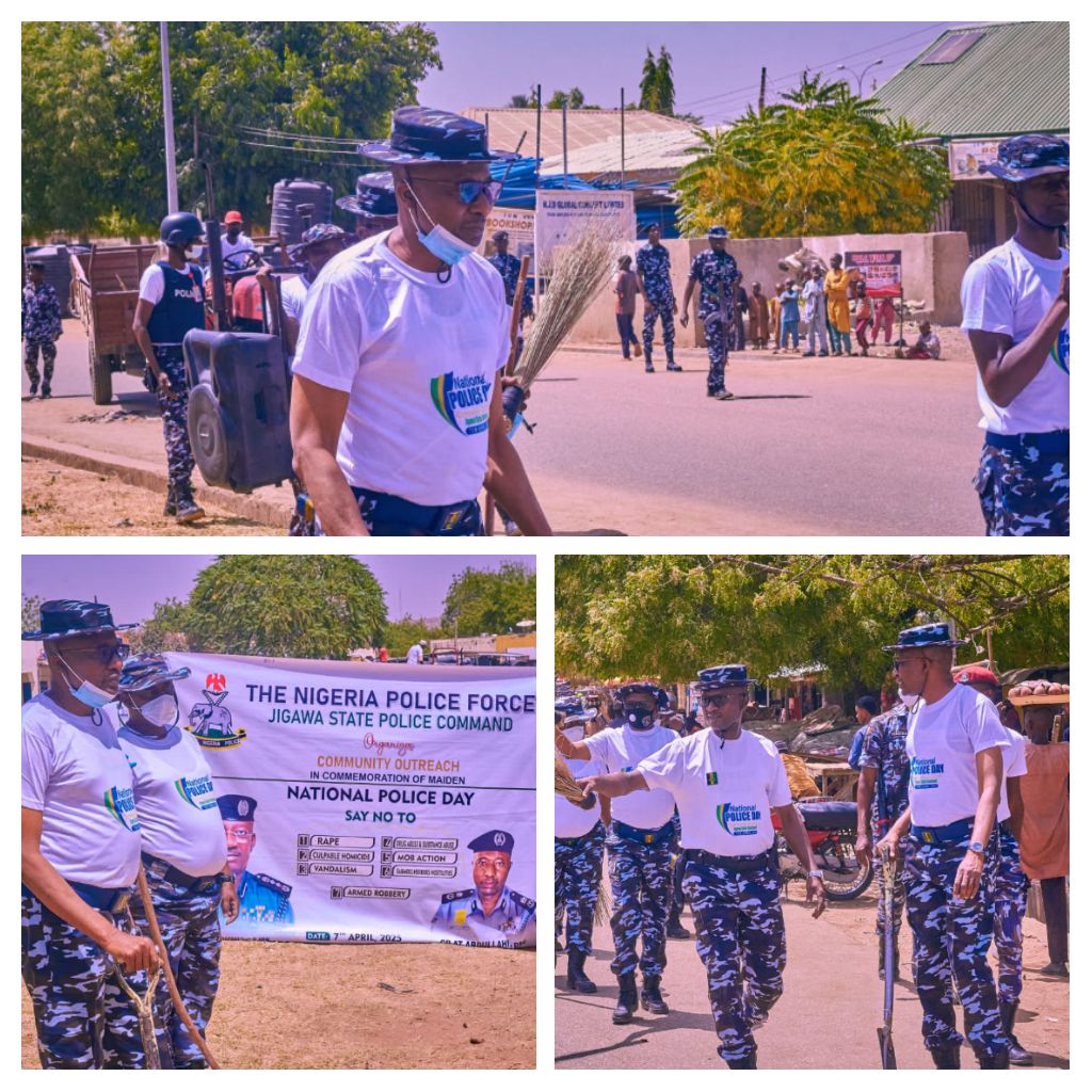 POLICE DAY: CP, high ranking officers included in sanitation team