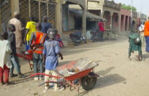 End of the month sanitation: kaugama and Malam madori eradicate filthy areas.