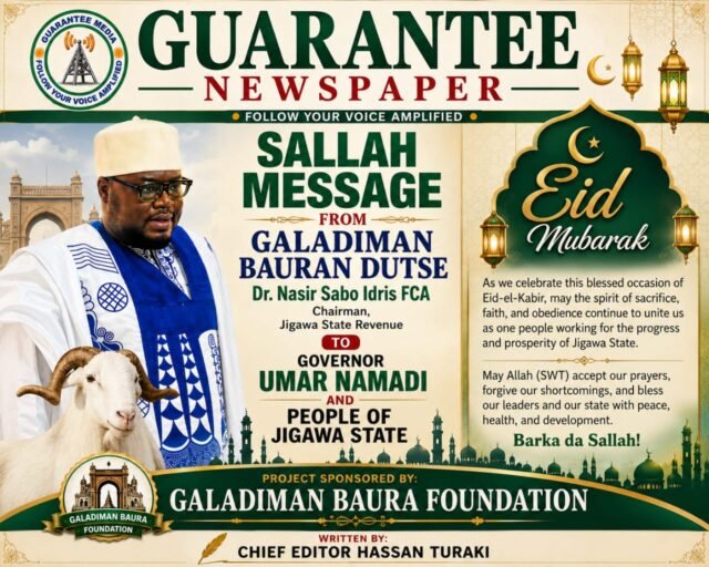 Sallah Message to all, from Galadiman Bauran Dutse…