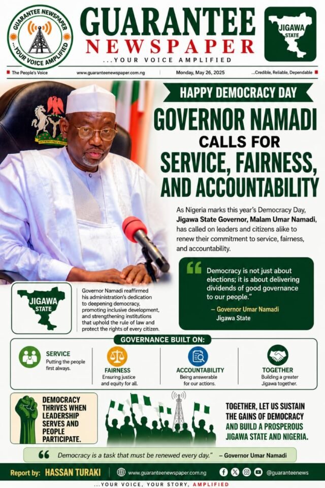 Democracy Day: Namadi Calls for Service, Fairness, and Accountability