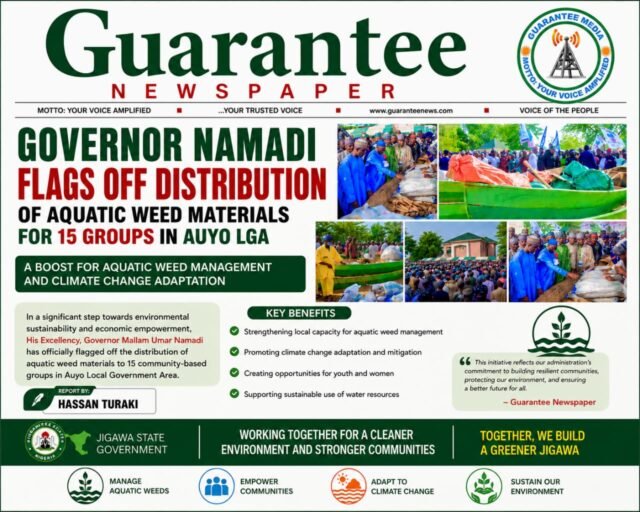 Gov. Namadi flaggs off Distribution of Aquatic Weed Control Materials to 15 Groups in Auyo