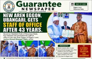 New Aren Eggon, Ubangari, Gets Staff of Office after 43 years