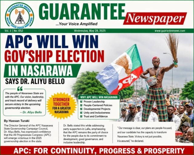 APC Will Win Gov’ship Election In Nasarawa – Dr. Aliyu Bello