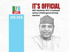 EKITI: Winner imaged in the governorship election…