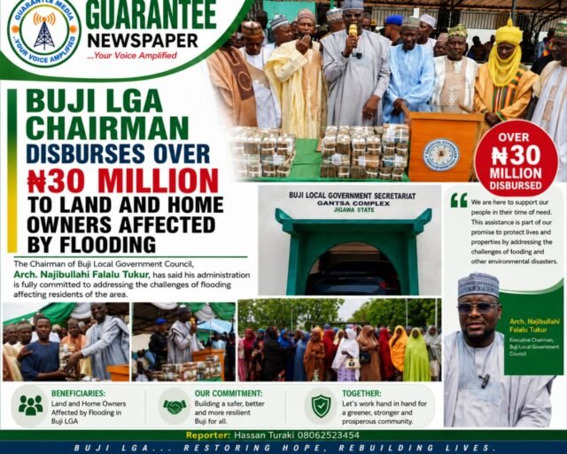 BUJI LGA CHAIR DISBURSES FUNDS TO LAND AND HOME OWNERS AFFECTED BY EROSION