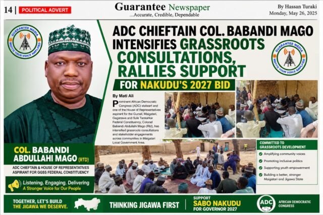 ADC Chieftain Mago Mobilizes Grassroots Support for Nakudu 2027