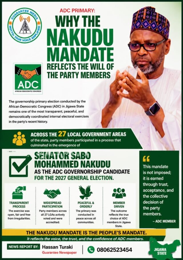 ADC PRIMARY: WHY THE NAKUDU MANDATE REFLECTS THE WILL OF THE PARTY MEMBERSBy