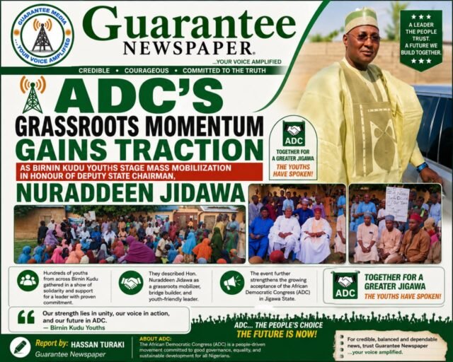 ADC Grassroots Momentum Rises in Birnin Kudu as Youths Honour Jidawa