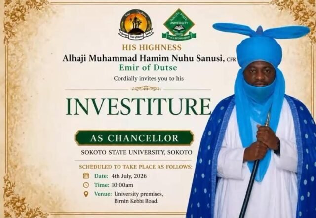 DEDA Felicitates Emir of Dutse on Sokoto Varsity Chancellorship