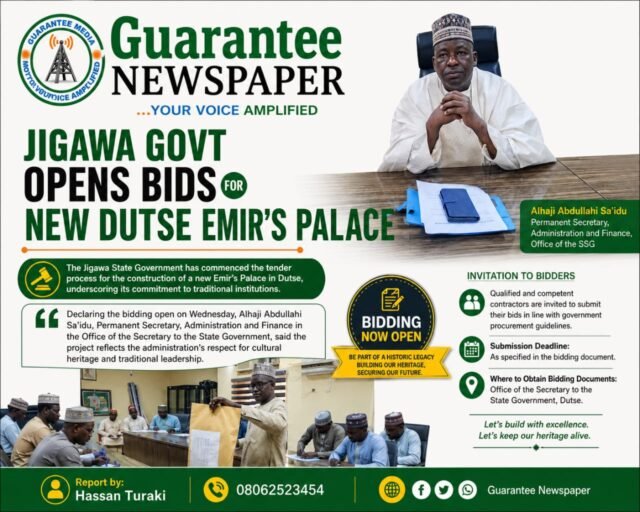 Jigawa Govt Opens Bids for New Dutse Emir’s Palace