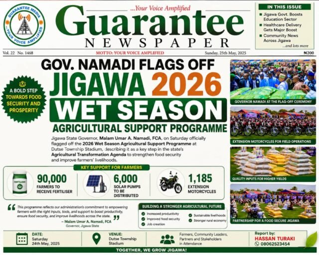 JIGAWA: Governor Flags Off New Farming Support Initiative for 2026 Wet Season