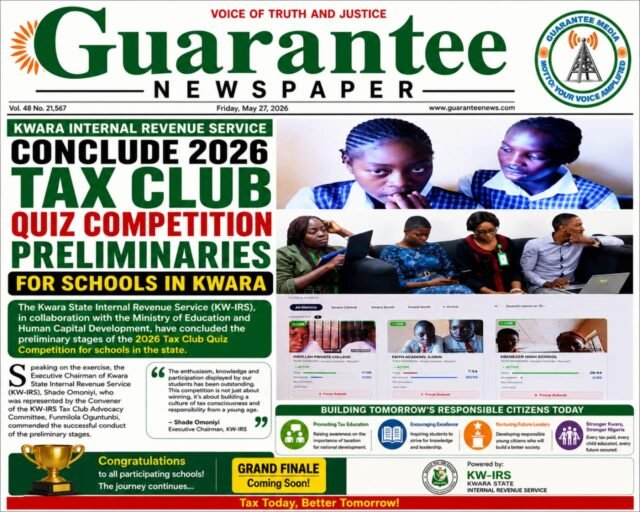 KW-IRS CONCLUDE 2026 TAX CLUB QUIZ COMPETITION PRELIMINARIES FOR 27/06/2026