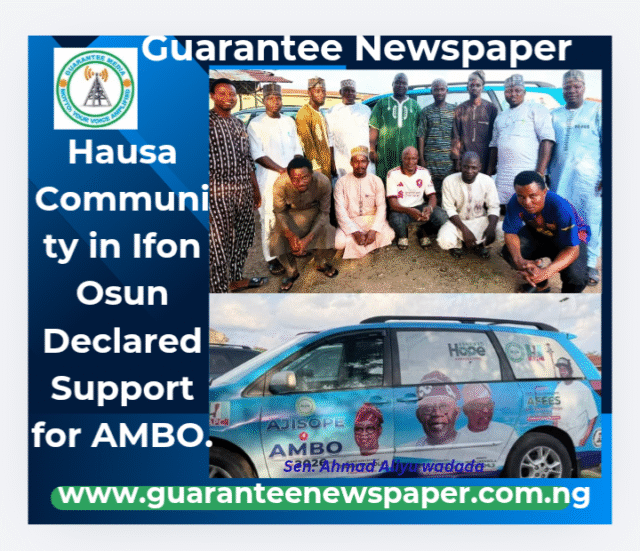 Hausa Community in Ifon Osun Declares Support for AMBO.