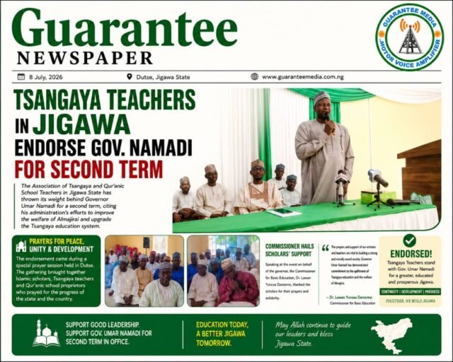 TSANGAYA TEACHERS IN JIGAWA ENDORSED GOV. NAMADI FOR SECOND TERM