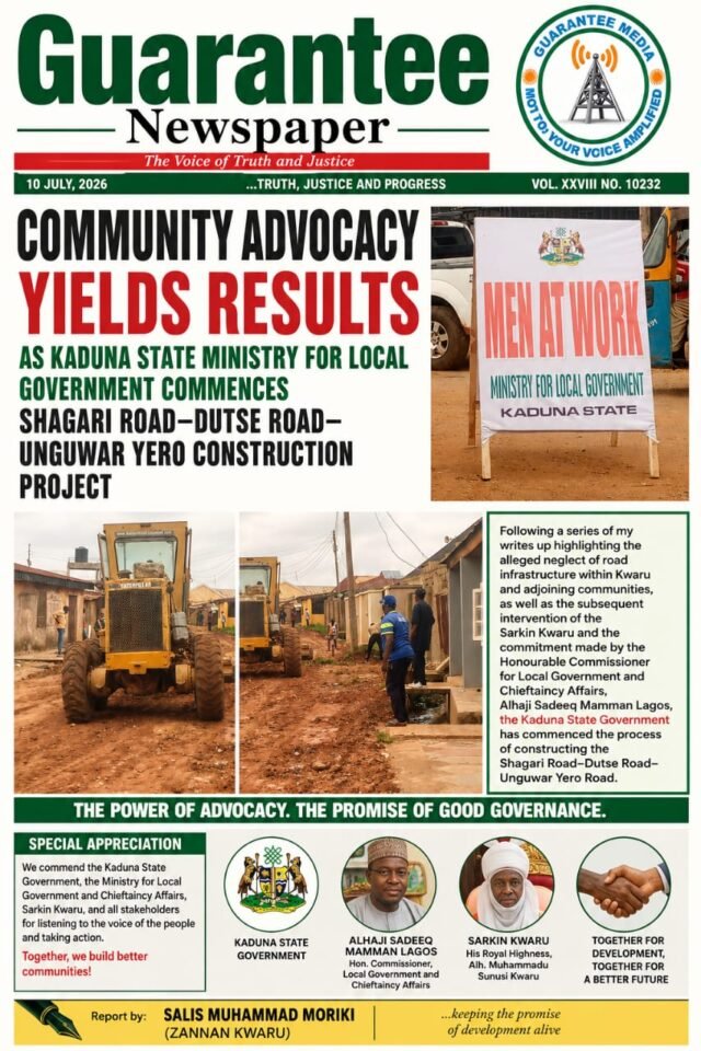 ZANNAN KWARU: Community recorded an achievement through Advocacy.