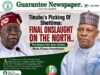 Tinubu’s Picking Of Shettima: Final Onslaught On The North…