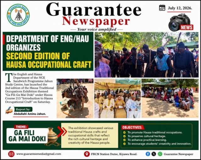 ENG/HAU Dept Holds 2nd Hausa Occupational Craft Exhibition…