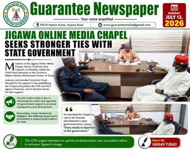 Jigawa Online Media Chapel Seeks Stronger Ties With State Government.