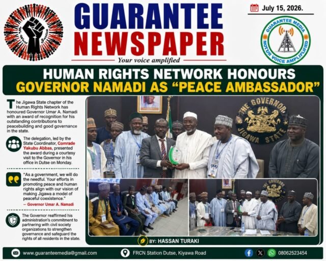 HUMAN RIGHTS NETWORK HONOURS GOVERNOR NAMADI AS “PEACE AMBASSADOR”