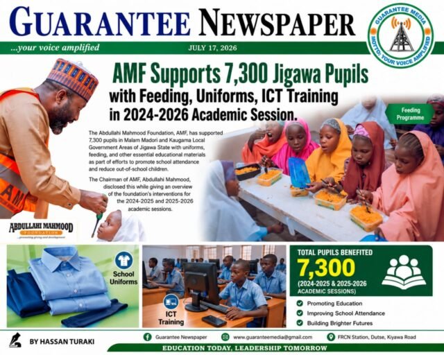 JIGAWA: AMF Supports 7,300 Pupils With Feeding, Uniforms, ICT Training…