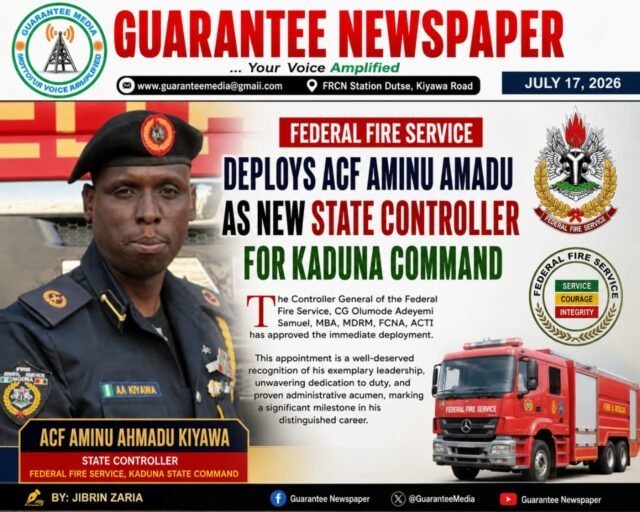 FFS: Kaduna welcome New State Controller…