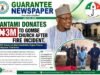 PANTAMI DONATES ₦3M TO GOMBE CHURCH AFTER FIRE INCIDENT.