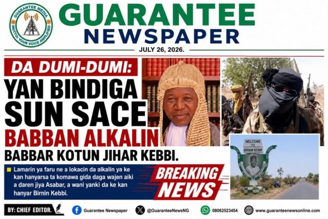 Yan Bindiga Sun Sace Babban Alkalin Babbar Kotun Jihar Kebbi