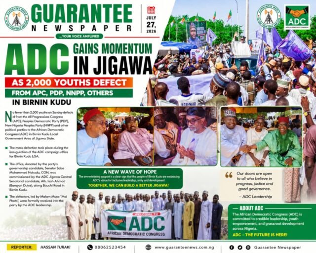 Jigawa: ADC Welcomes 2,000 Defectors