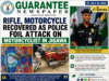 JIGAWA: Rifle and Motorcycle recovered as Police nabbed a suspect – SP. SHI’ISU