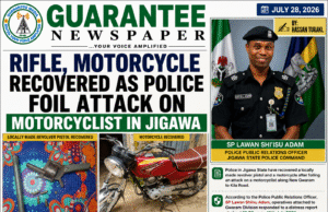 JIGAWA: Rifle and Motorcycle recovered as Police nabbed a suspect – SP. SHI’ISU