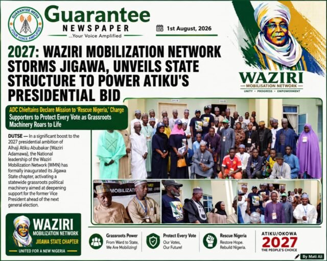 2027: Waziri Mobilization Network Storms Jigawa, Unveils State Structure