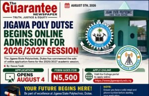 JIGAWA STATE POLY DUTSE BEGINS ONLINE ADMISSION FOR 2026/2027 SESSION – Salima