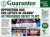 OPPOSITION HAS COLLAPSED IN JIGAWA” AS THOUSANDS DEFECT TO APC…
