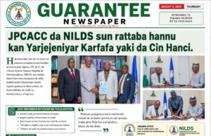 JPCACC da NILDS sun rattaba hannu kan Yarjejeniyar Karfafa yaki da Cin Hanci.
