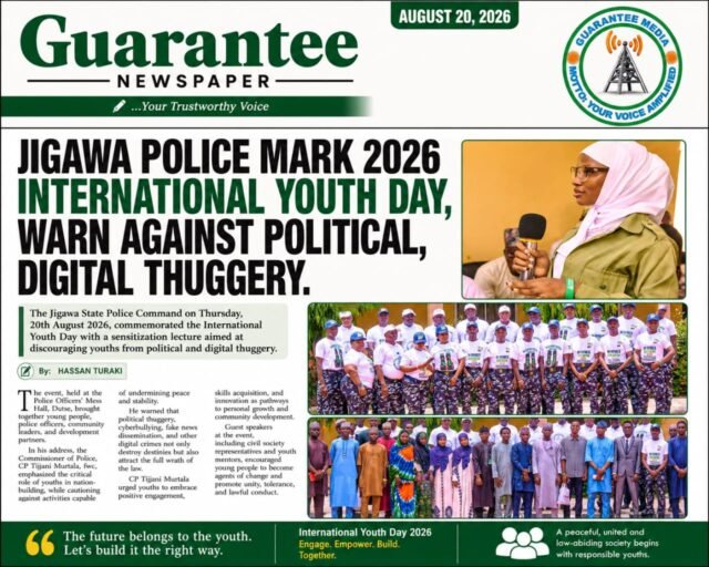 Jigawa Police Mark 2026 International Youth Day, Warn Against Political, Digital Thuggery
