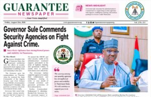 Governor Sule Commends Security Agencies on Fight Against Crime.