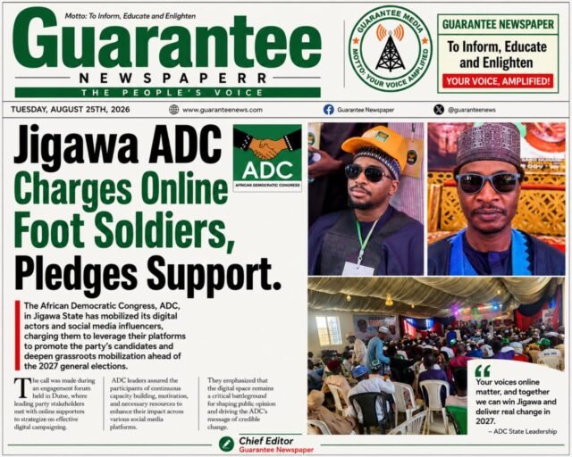 Jigawa ADC Charges Online Foot Soldiers, Pledges Support.