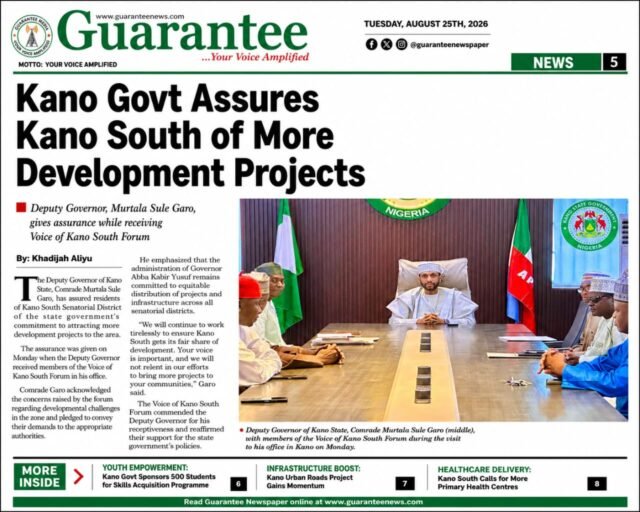 Kano Govt Assures Kano South of More Development Projects.