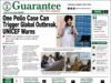 One Polio Case Can Trigger Global Outbreak, UNICEF Warns.