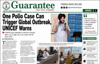 One Polio Case Can Trigger Global Outbreak, UNICEF Warns.
