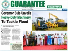 Governor Sule Unveils Heavy-Duty Machinery, To Tackle Flood.