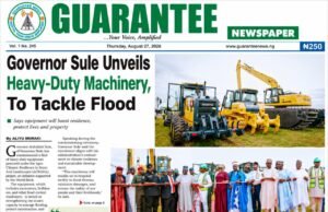 Governor Sule Unveils Heavy-Duty Machinery, To Tackle Flood.