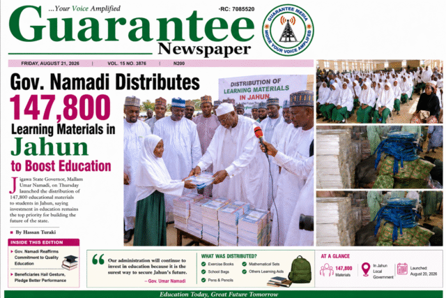 Gov. Namadi Distributes 147,800 Learning Materials in Jahun to Boost Education.